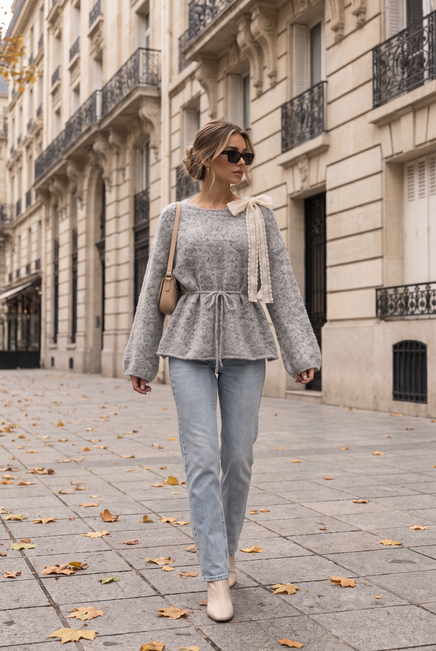 Look mit AMÉLIE Lace Bow Knit