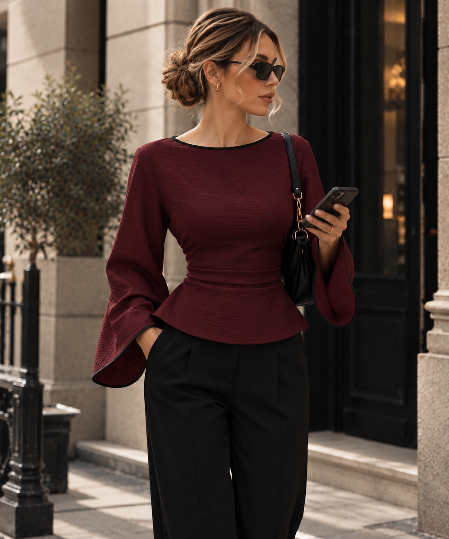 Look mit ÉLÉA Blouse