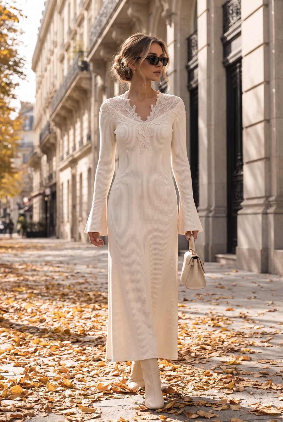 Look mit LÉA Lace Knit Dress